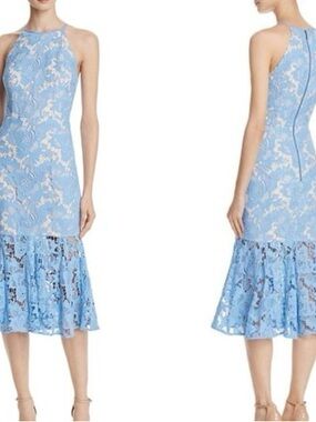 knee length dresses for ladies Floral Keepsake Eyelet Midi Dress – Impressions Online Boutique main image 0